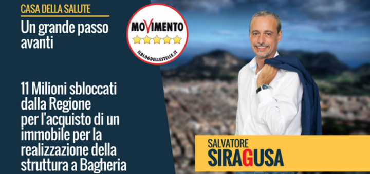 Sanità: Siragusa(M5S), a Bagheria Casa Salute diventa realtà